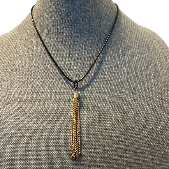tassel necklace gold tone - Picture 1 of 4